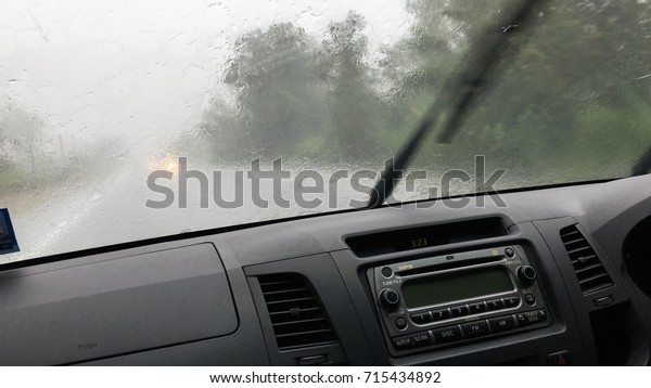 windows car and Heavy
rain.