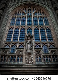 windows of a cathedral