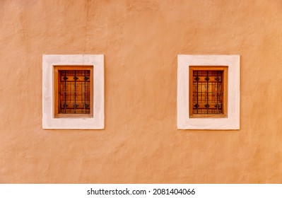 Windows of a house in Ad Diriyah - Shutterstock ID 2081404066