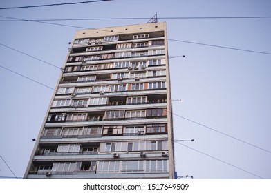 Windows In An Old 1960s Office Development Due To Be Redeveloped