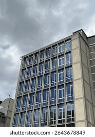 Windows on a building facade