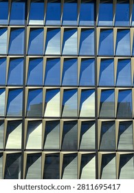 Windows on the facade of a building
