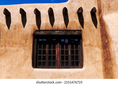 Windows In A Pueblo Style Building