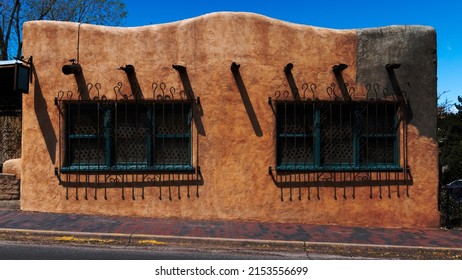 Windows In A Pueblo Style Building