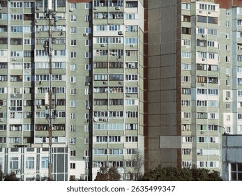 Windows of a residential building