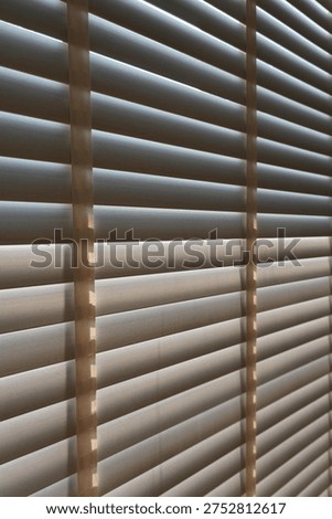 Windows roller blinds home interior design element window detail wooden window blind shutter with daylight from window daytime home interior design concept