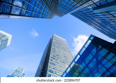 Windows of Skyscraper Business Office, Corporate building in London City, England, UK - Shutterstock ID 222896707