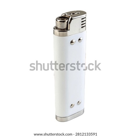 Windproof butane lighter, high resolution, white background isolated
