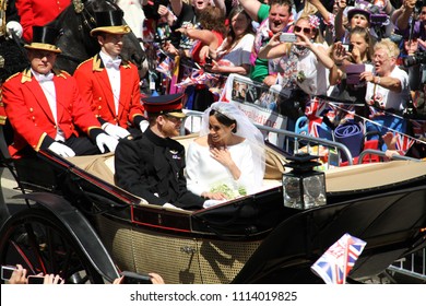 Windsor, Berkshire/UK-05192018: Royal Wedding Of Prince Harry And Meghan Markle.