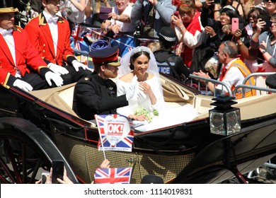 Windsor, Berkshire/UK-05192018: Royal Wedding Of Prince Harry And Meghan Markle.