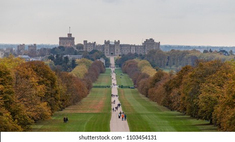 Windsor castle from the long walk