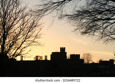 Windsor Castle At Sunset.