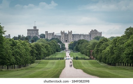 Windsor, England, UK - 9.20.2020: Long Walk Garden