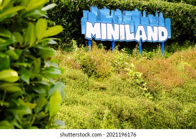 Windsor, Legoland, England, UK, 6th Of August 2021 - Miniland Logo