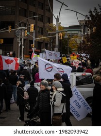 Windsor, Ont  Canada - November 20 2020: City Protests Gain Momentum As Lockdowns Brew Unrest