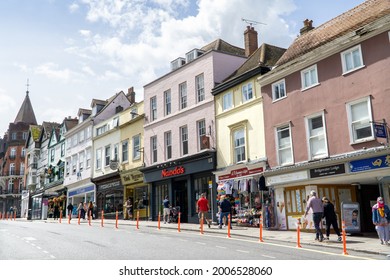 Windsor, UK - 5 July 2021: Thames Street, Windsor, England