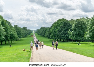 Windsor, UK - 5 July 2021: The Long Walk in Windsor, UK