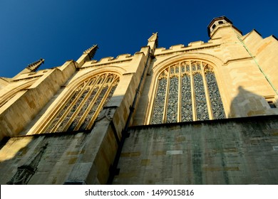 Windsor, UK, July 2019. Eton College Chapel; Low-angle View.