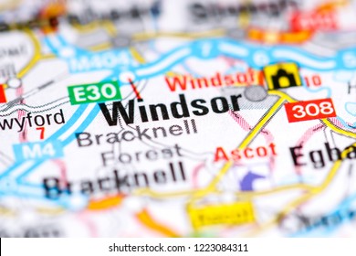 Windsor. United Kingdom On A Map