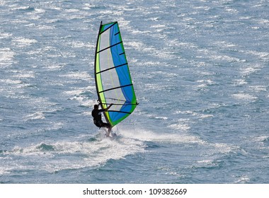 Windsurfing In Alacati, Cesme, Turkey