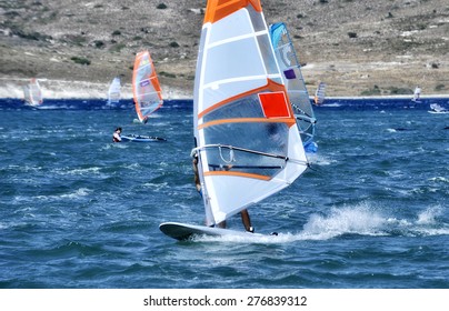 Windsurfing In Alacati, Cesme, Turkey