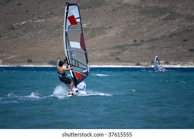 Windsurfing In Alacati, Cesme, Turkey