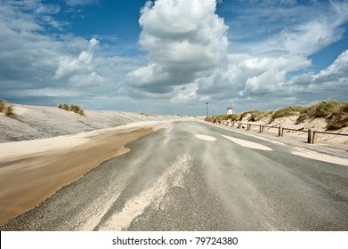  Windy Coastal Road On A Sunny Day With Light Clouds