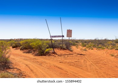 Windy Corner On The Canning Stock Route In Outback Western Australia.
