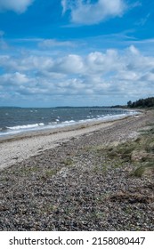 Windy Day At Spøttrup Beach In Northern Jutland