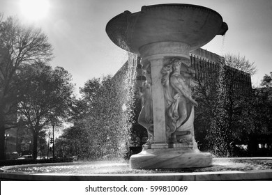 Windy Fall Day At Dupont Circle