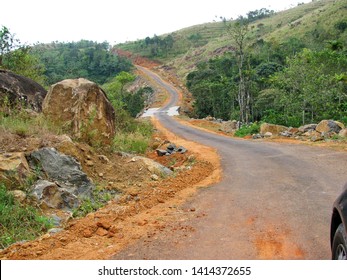 Windy Rural Road In Idukky Kerala India