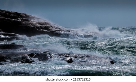 Windy Sea On The Swedish West Coast