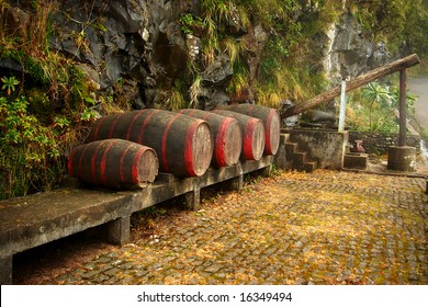 Wine Barrels. Madeira Island