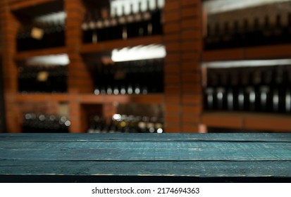 Wine Barrels In A Old Wine Cellar