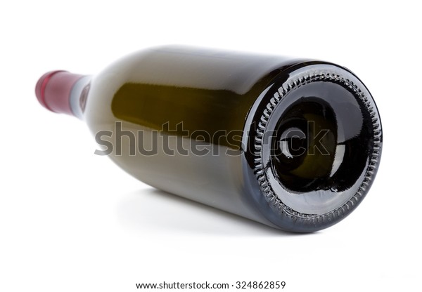 Wine Bottle Bottom Angle Isolated Stock Photo 324862859 | Shutterstock