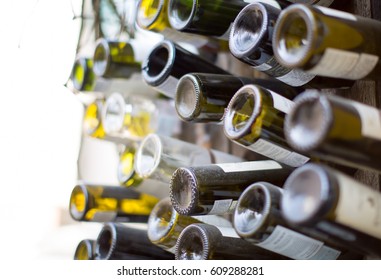 Wine Bottle Bottoms with Light Illumination. Bottoms Up
 - Powered by Shutterstock - Get 15% off with code: PIKWIZARD15