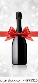 Wine Bottle Gift With Ribbon