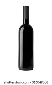 wine bottle Isolated on white background