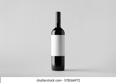 Wine Bottle Mockup Blank Label Stock Illustration 778331104 | Shutterstock