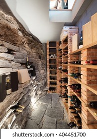Wine cellar in luxury house