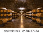 Wine cellar view of Rong Zi Winery, Xiangning County, Linfen, Shanxi Province