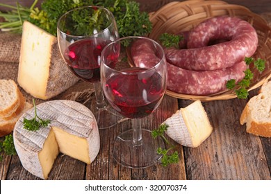 wine and cheese