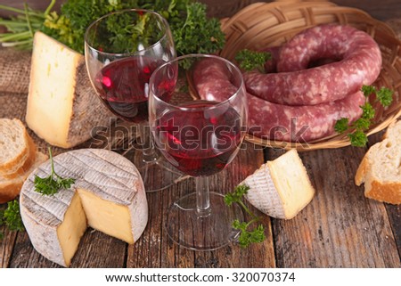 wine and cheese