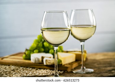 Wine And Cheese Concept