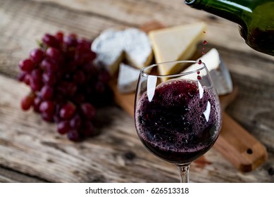 Wine And Cheese Concept