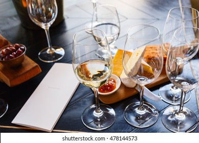 Wine And Cheese Tasting In South Africa Estate In Western Cape Wine-growing Region