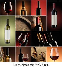 Wine Collage, Beautiful Collection Of Wine Images