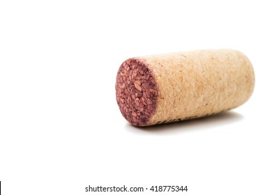 Wine Cork Isolated On White Background