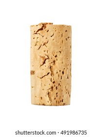 Wine Cork Isolated On White Background