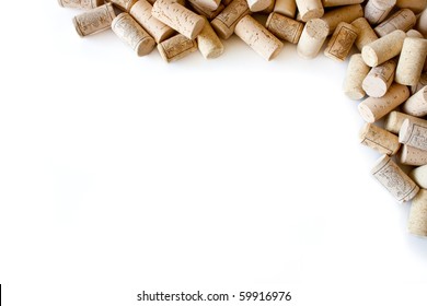 Wine Cork Isolated On White Background